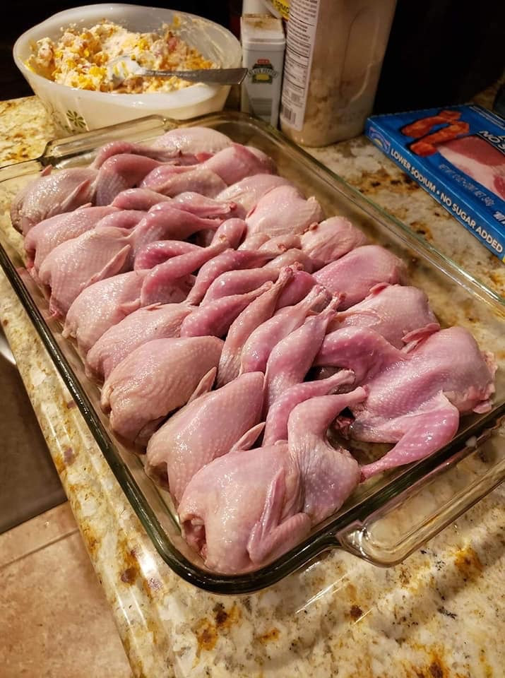 Whole Quail- Case with 48 Whole Quail - for now this product is only available for Pick up at the Farm