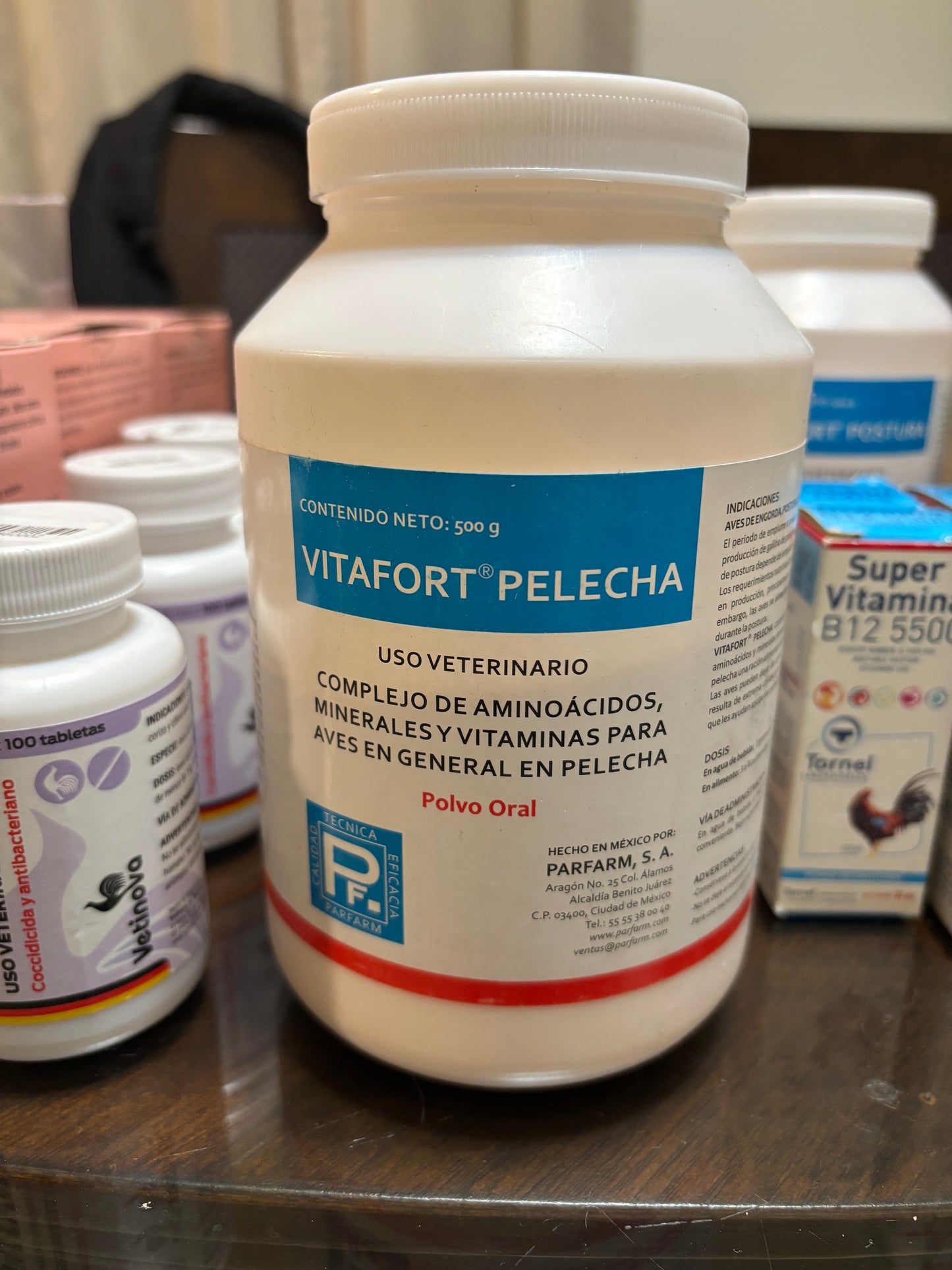 VITAFORT PELECHA 500 gr - Multivitaminico para Aves