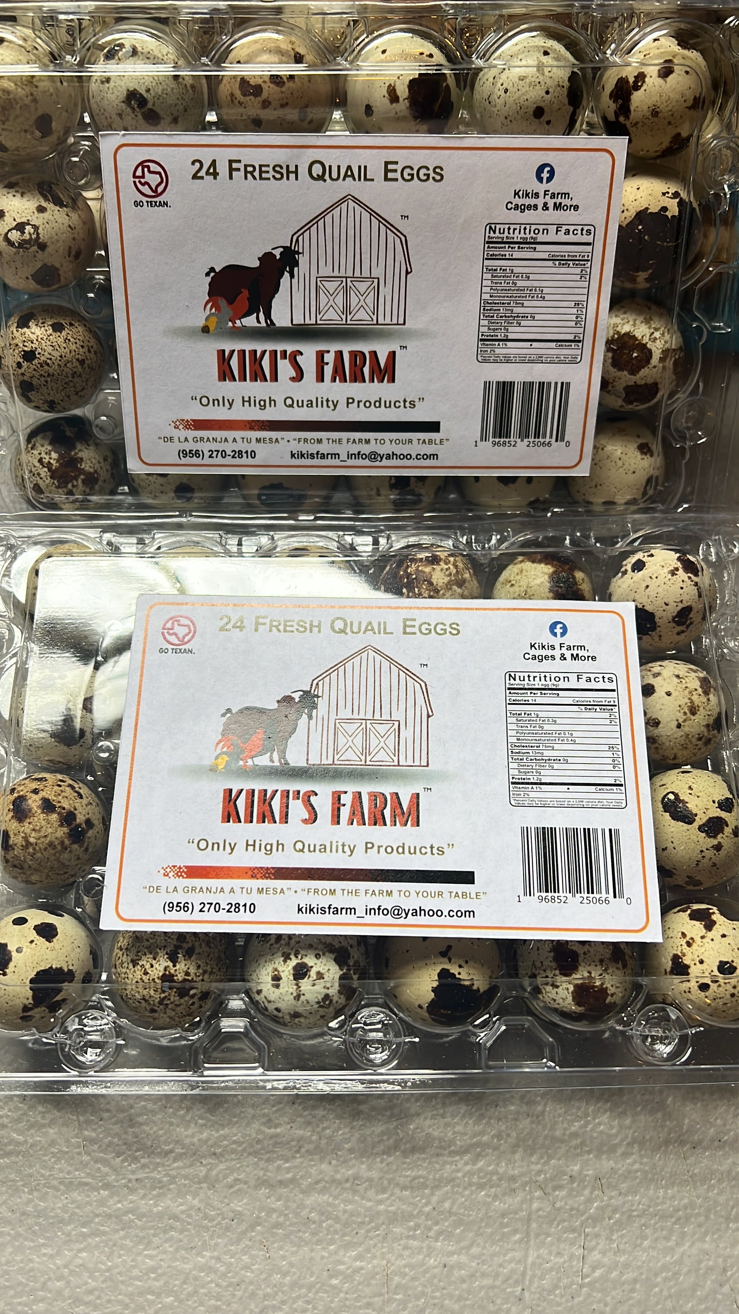 24 Fresh Quail Eggs- for now this product is only available for pick up at the farm.