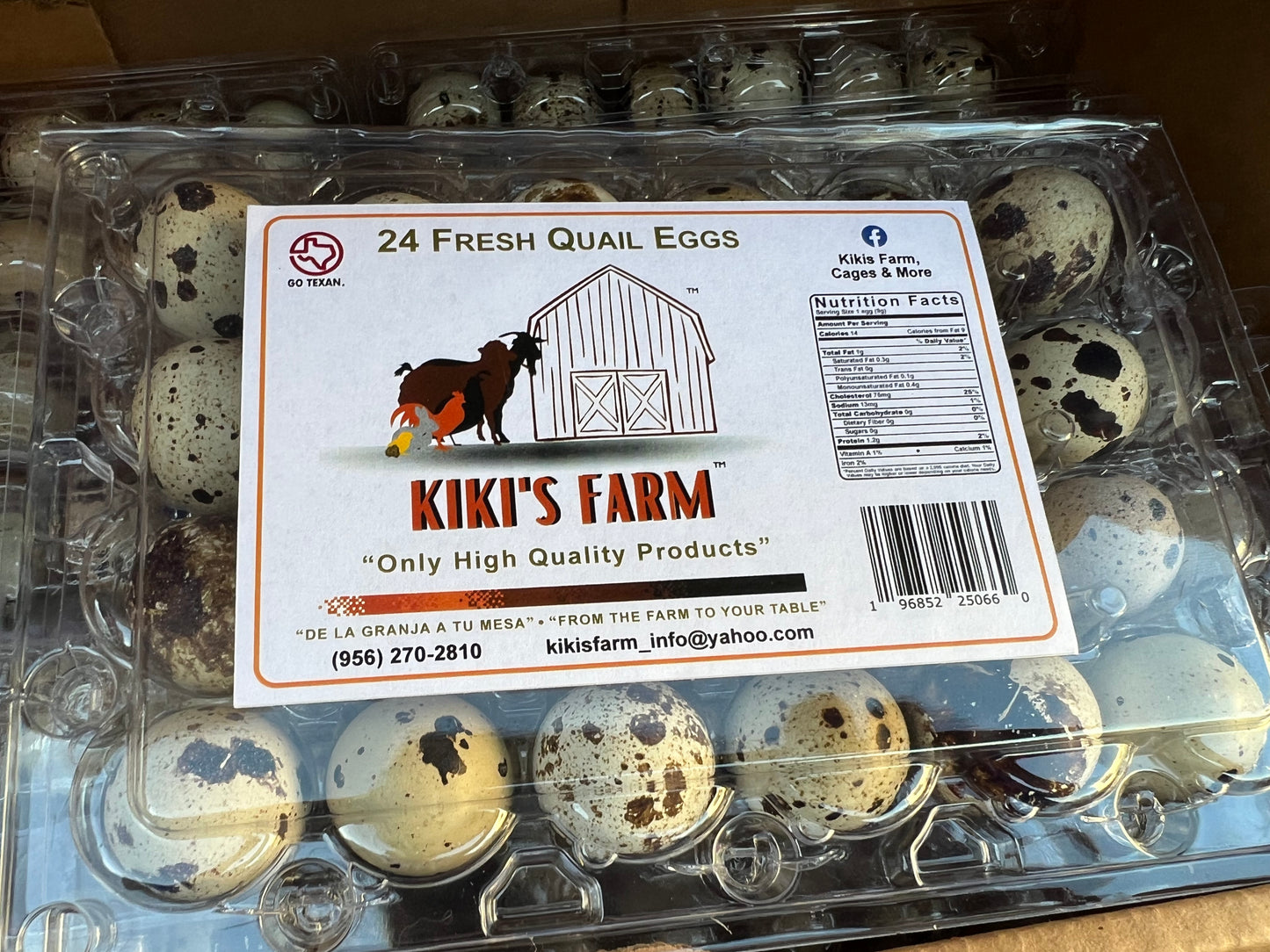 24 Fresh Quail Eggs- for now this product is only available for pick up at the farm.