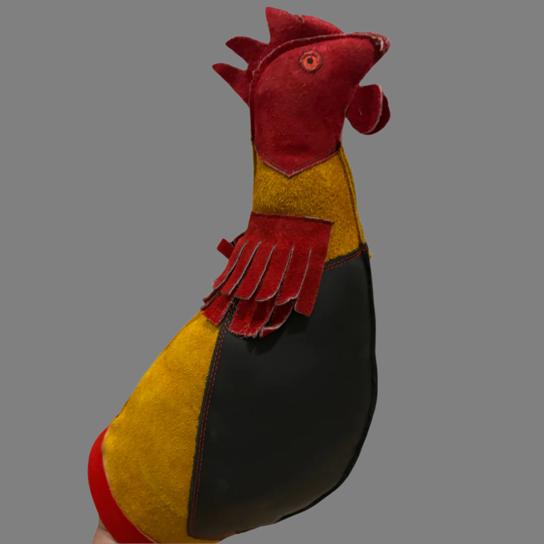 Leather Rooster Dummy - Mona de Cuero