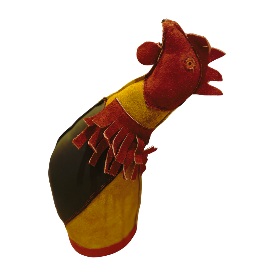 Leather Rooster Dummy - Mona de Cuero