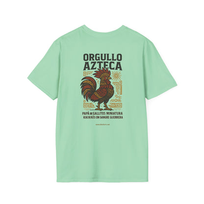 Dad Aztec Pride T-Shirt, Playera Día del Padre Orgullo Azteca, Papá Gallos Miniatura, Bantam Pride Shirt, Playera Gallitos Kikirikis