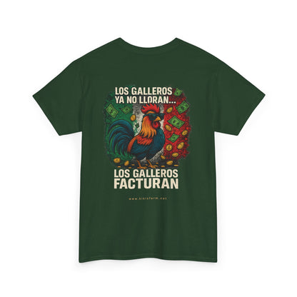 Playera Kiki's Farm - Los Gallero Ya No Lloran, Los Galleros Facturan 🇲🇽💸🐓-
