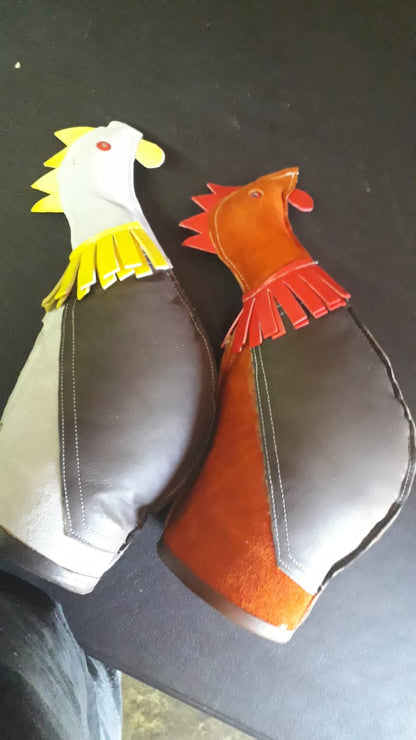 Leather Rooster Dummy - Mona de Cuero