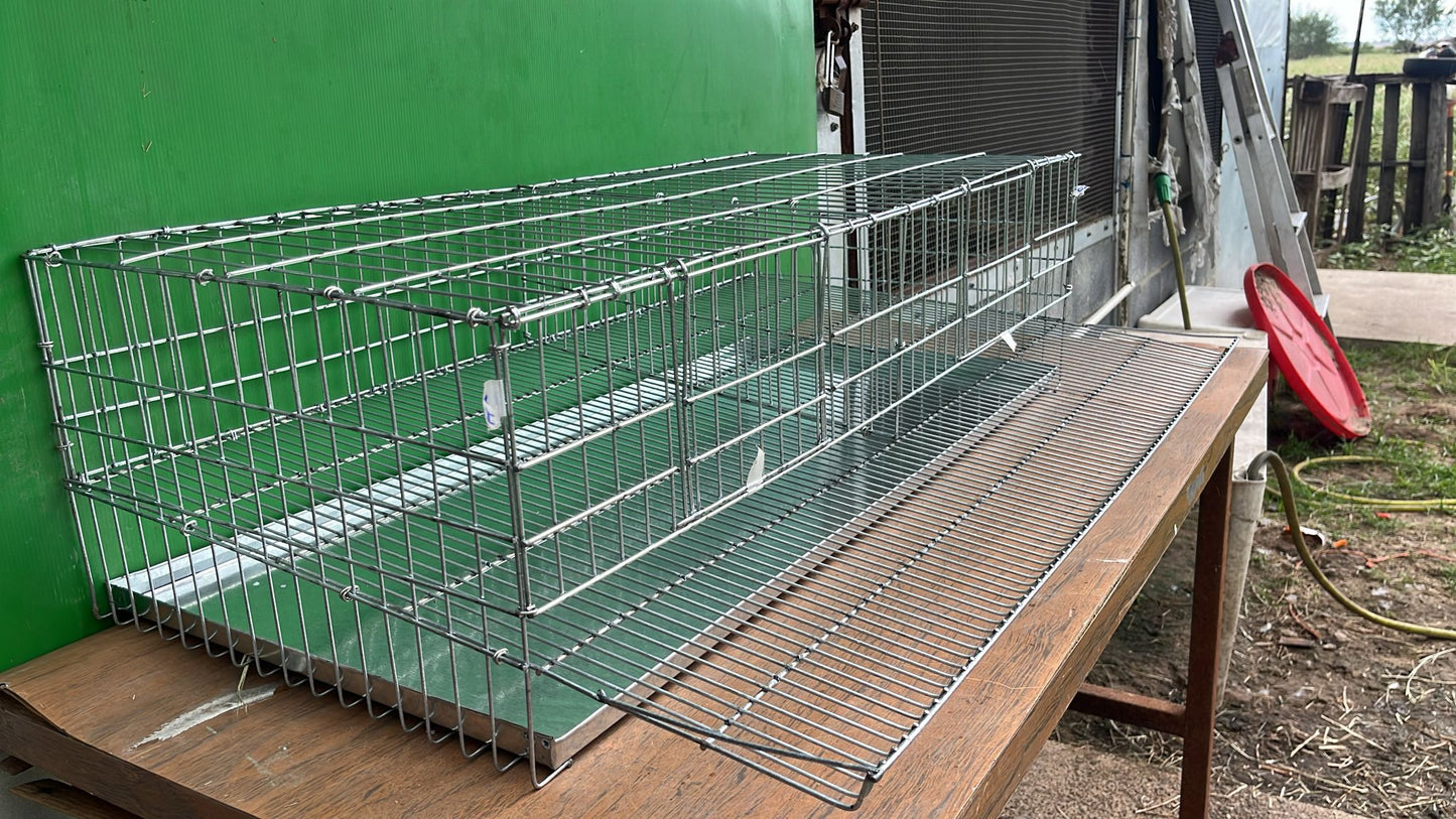 QUAIL LAYING CAGE WITH TRAY / Jaula de postura para codornices con bandeja