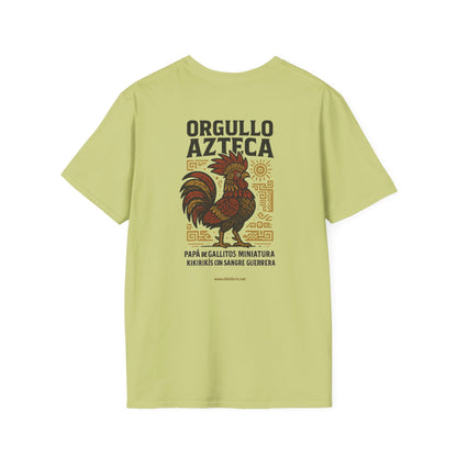 Dad Aztec Pride T-Shirt, Playera Día del Padre Orgullo Azteca, Papá Gallos Miniatura, Bantam Pride Shirt, Playera Gallitos Kikirikis
