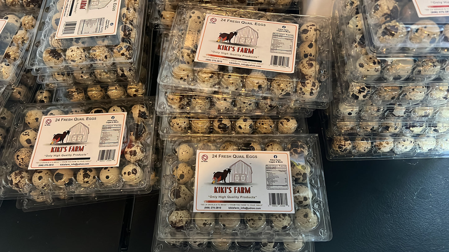 24 Fresh Quail Eggs- for now this product is only available for pick up at the farm.
